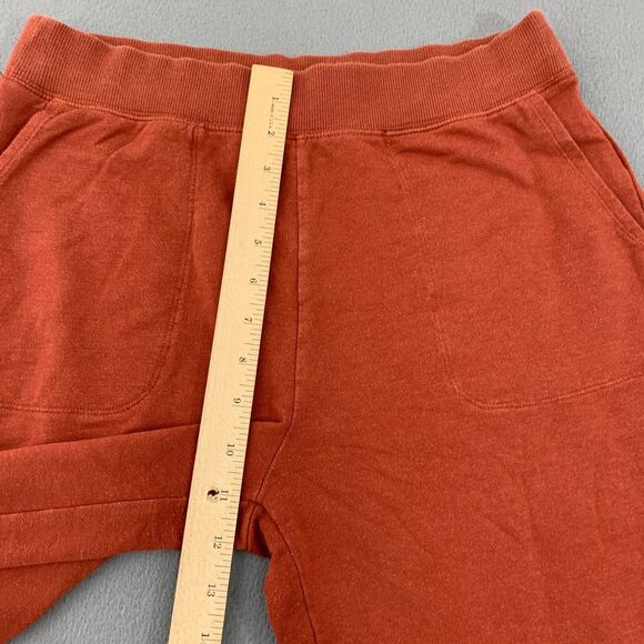 Nike Yoga Luxe Womens Small Cropped Fleece Pants Fall Brown Wide Leg Stretch - Picture 7 of 16